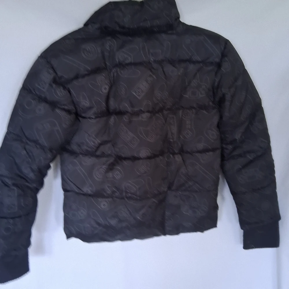 Kids Black Puffer Coat
